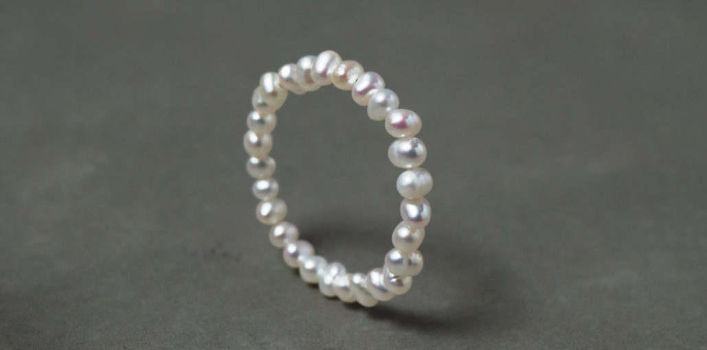 Freshwater Baroque Pearl Armor Ring