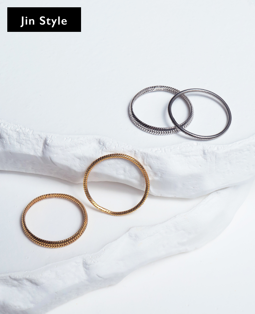 Snakechain Ring Set