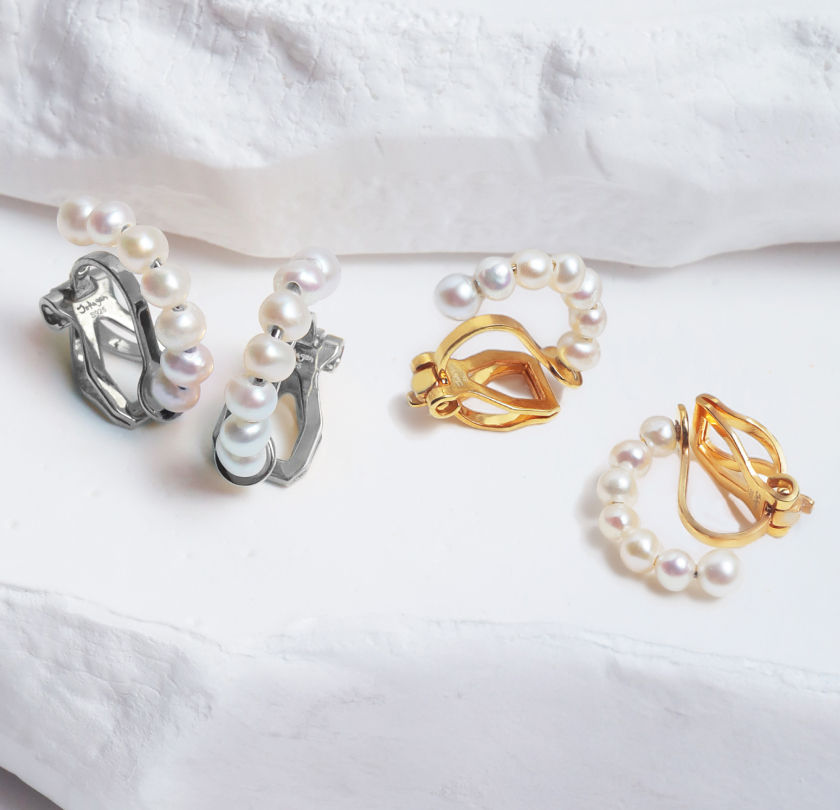 Freshwater Baroque Pearl Armor Earring