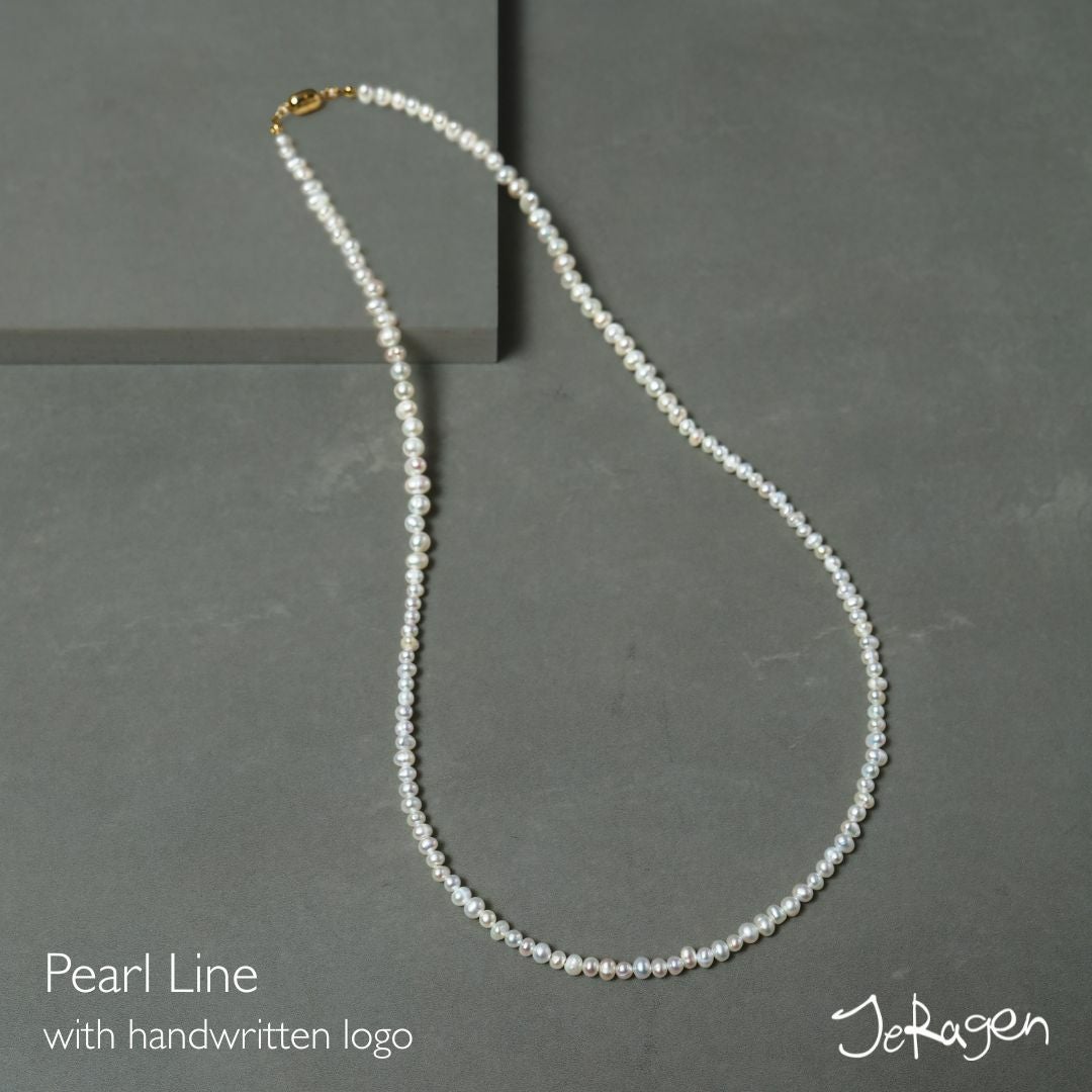 JeRagen Freshwater Baroque Pearl Line Necklace
