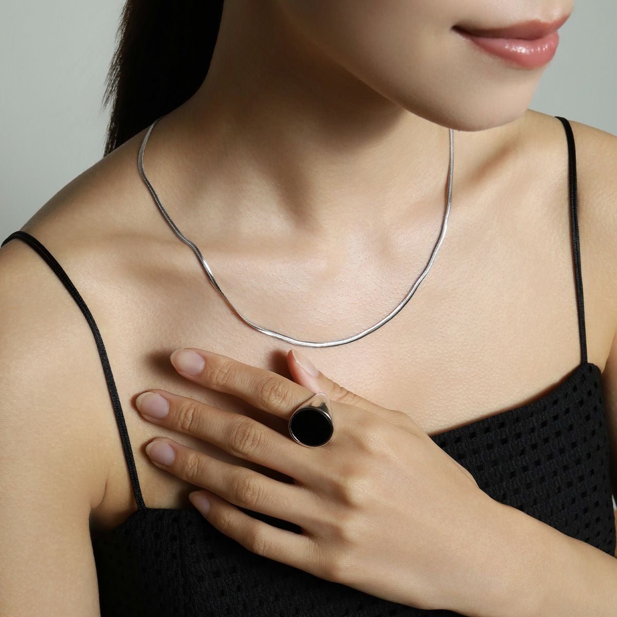 Modern Snakechain Necklace|Metal Line/SV925 | JeRagen Modern Snakechain Necklace|Metal Line/SV925 | JeRagen